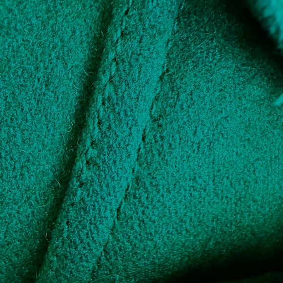 Vintage Thinsulate Green Wool Pea Coat with Toggles - Size Small - Picture 5 of 11